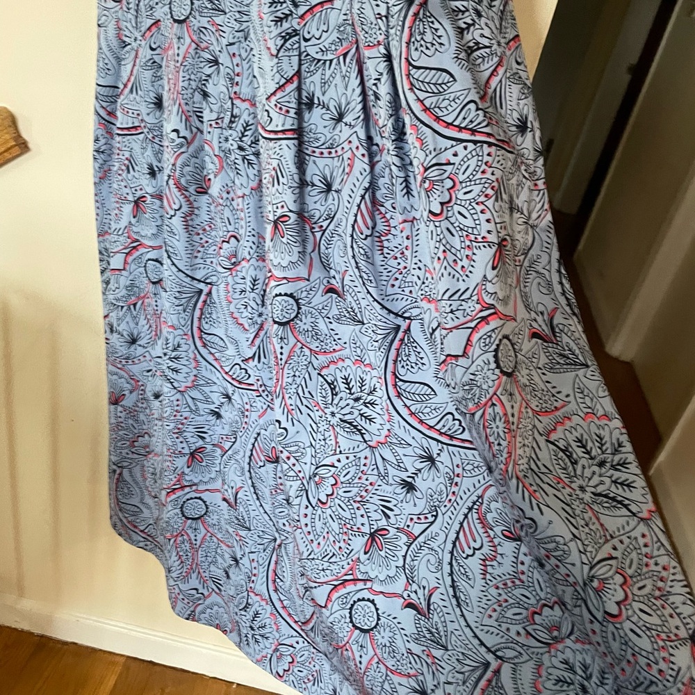 Boden Blue and Red Floral Dress - Picture 5 of 12